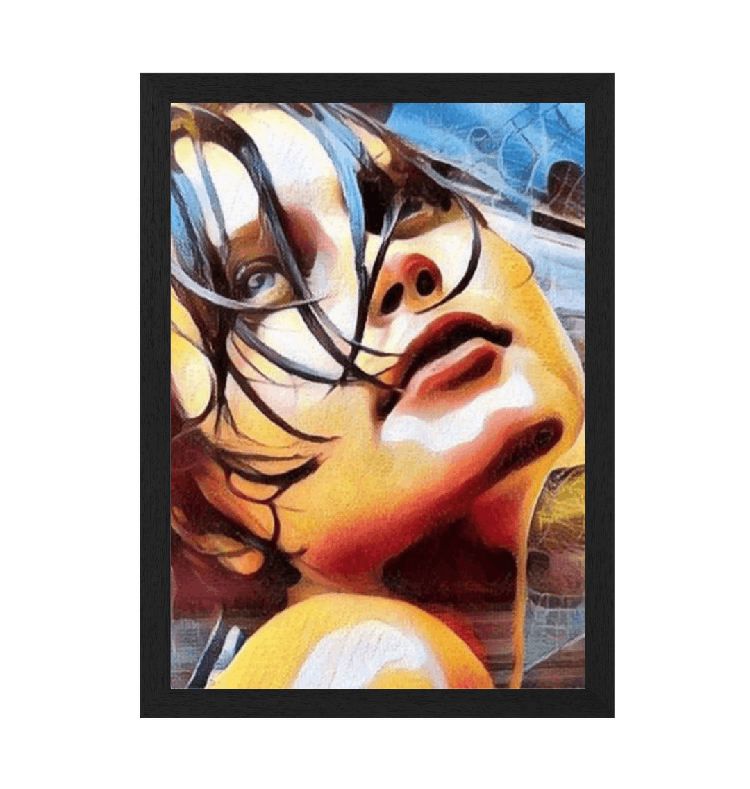 Black Frame Canvas Print Front