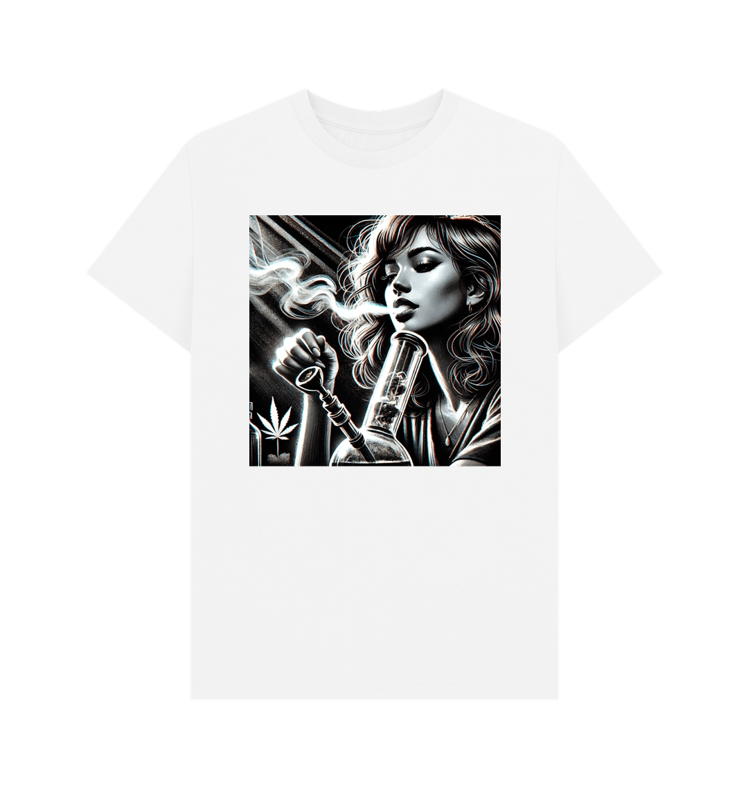 White Printed T-shirt Front