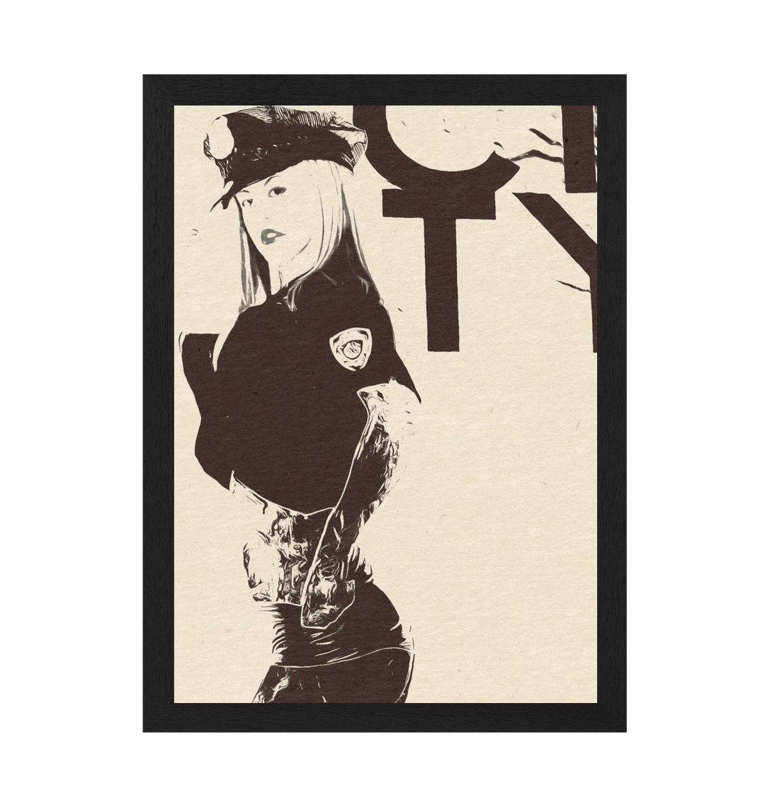 Black Frame Canvas Print Front
