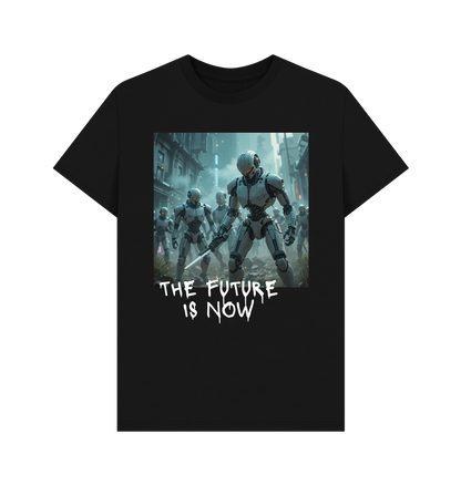 Black Printed T-shirt Front