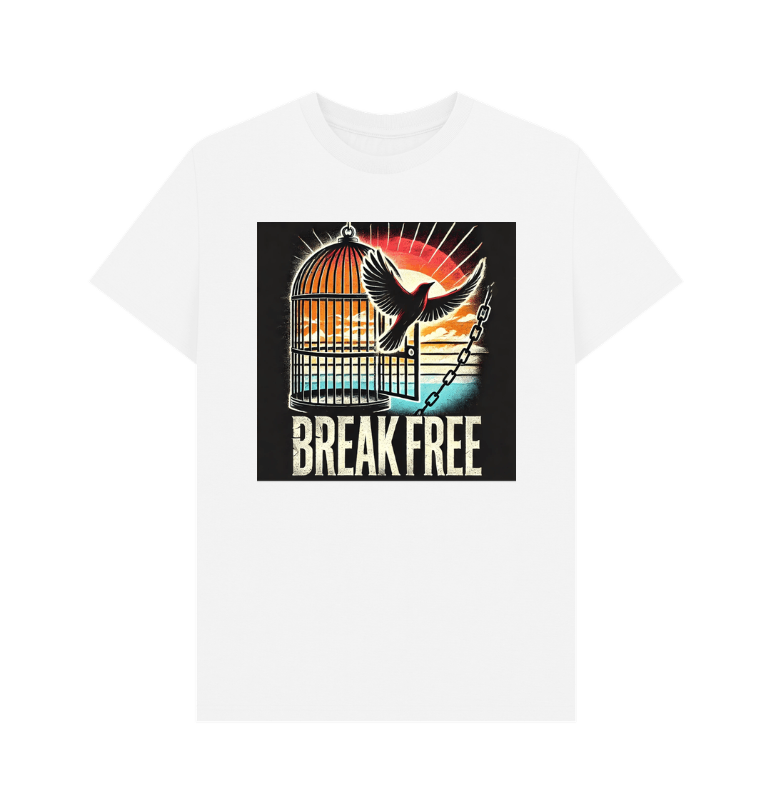 White Printed T-shirt Front