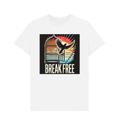 White Printed T-shirt Front